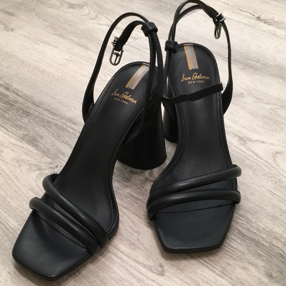 Sam Edelman Kia Black Leather Heel